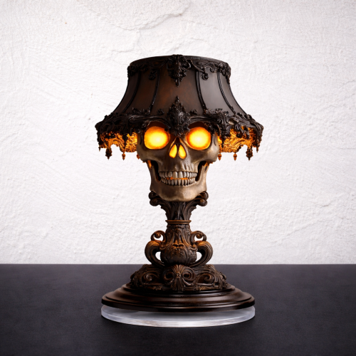Acrylique 2d Crane Lampe Crâne Gothique à Œil Lumineux – 2D Plat 💀