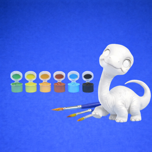 Kit créatif bébé dinosaures tons naturels Bébé dinosaure à peindre – Kit créatif 🎨🦖