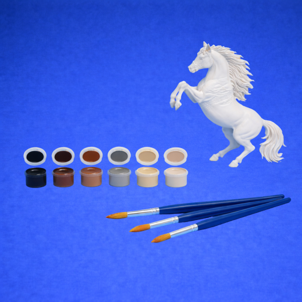 Kit créatif cheval tons naturels Cheval à peindre – Kit créatif 🎨🐎
