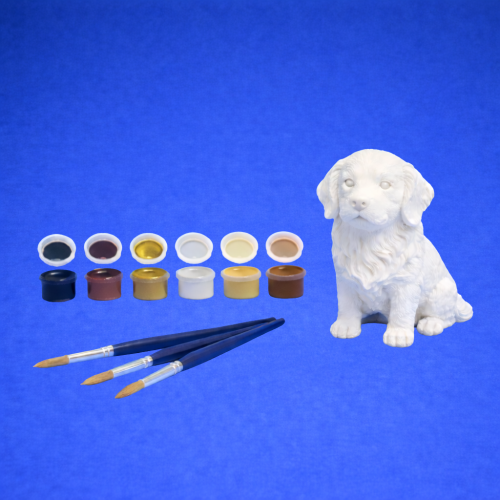 Kit créatif labrador tons naturels Bébé labrador à peindre – Kit créatif 🎨🐕