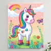 Licorne Arc-en-Ciel - Kit Peinture par Numéro 🦄