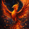Phénix de Feu Mystique - Kit Peinture par Numéro 🔥