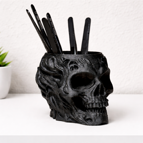 Porte crayon crane 1 Porte crayon crâne 💀