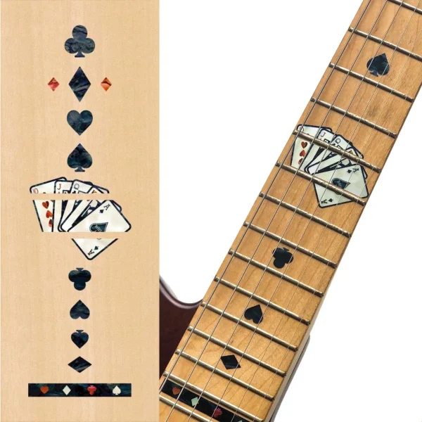 Stickers guitare carte noir Stickers guitare carte 🃏