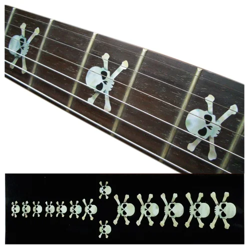Stickers guitare crane blanc Stickers Guitare Tête de mort 💀