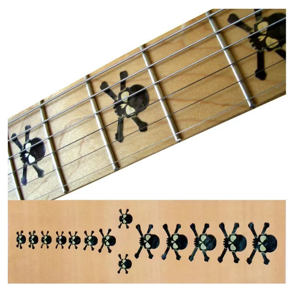 Stickers guitare crane noir Stickers Guitare Tête de mort 💀