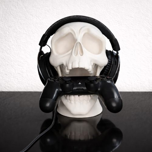 Support manette et casque, crane Support gaming tête de mort 🎮💀
