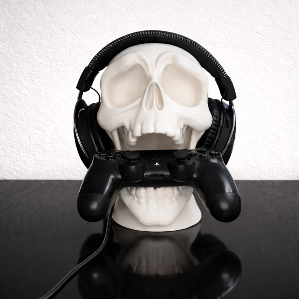 Support manette et casque, crane Support gaming tête de mort 🎮💀