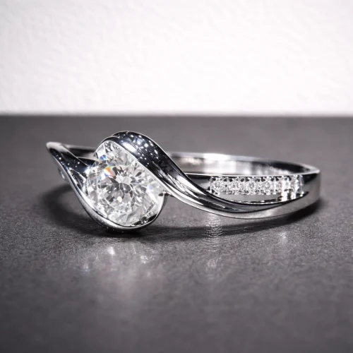 Bague argenté 1 Bague pierre éclat 🤍
