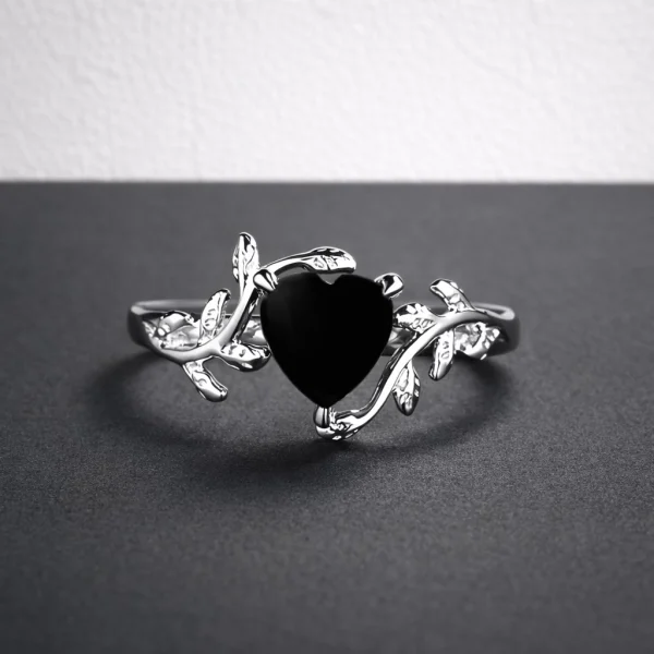 Bague cœur noir 🖤